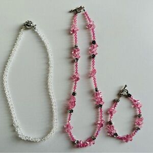 Rock Crystal Jewelry Set